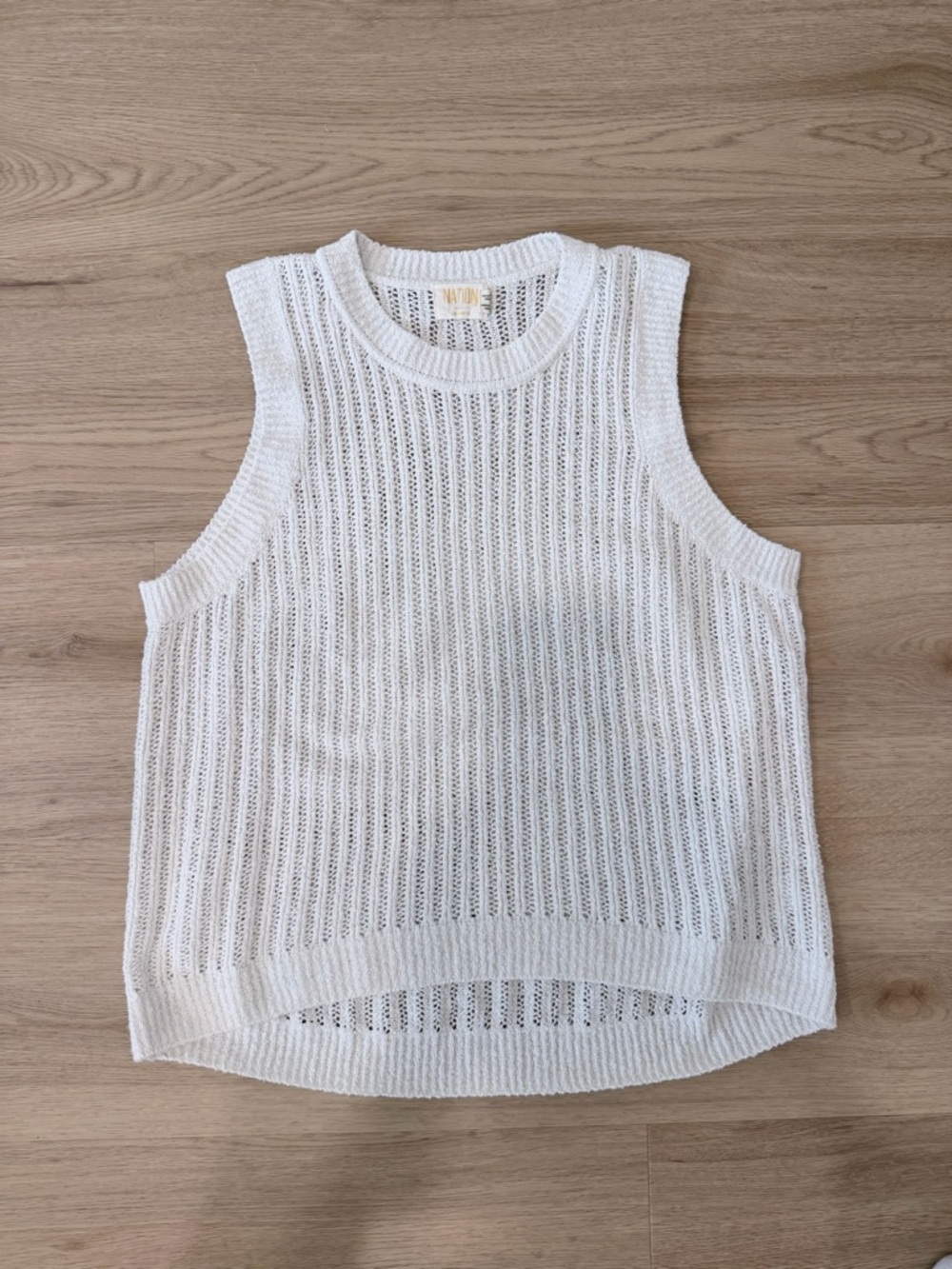 Nation LTD Cream Pullover Sweater Vest